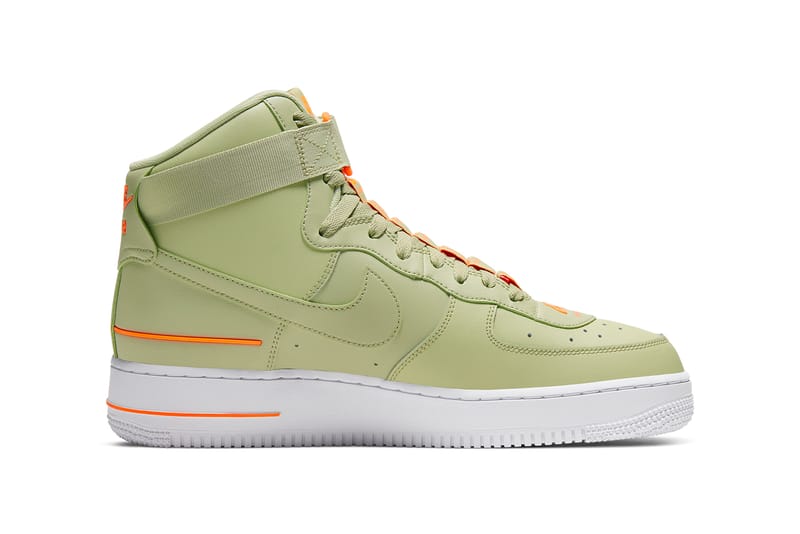 Air force 1 high '07 lv8 3 presented in on sale olive and orange tints