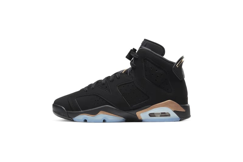 Jordan retro 6 gold and black online