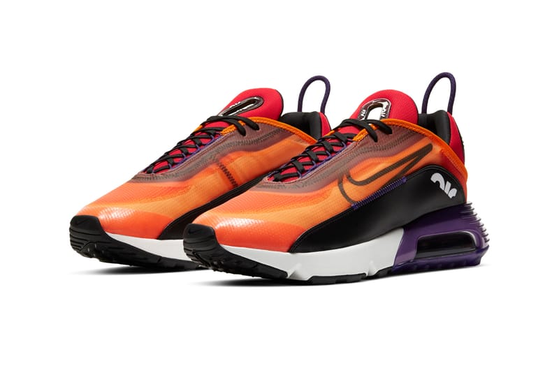 Orange and clearance purple air max