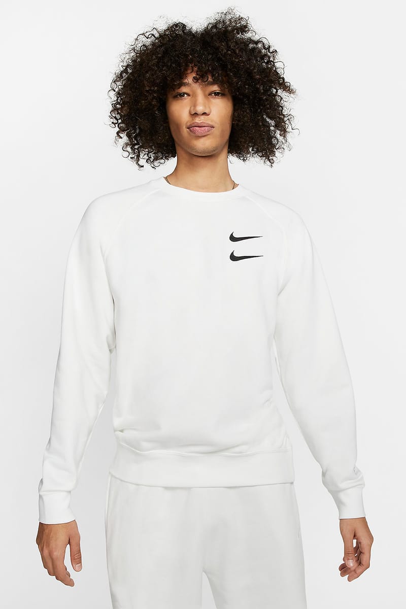 Nike double hot sale swoosh sweater