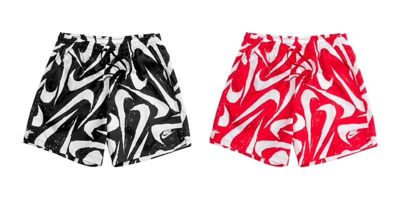 Nike swoosh print swim shorts best sale