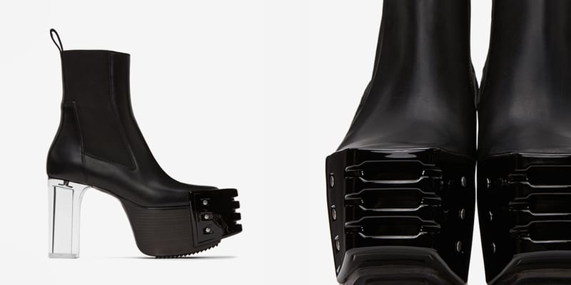 Rick Owens White Grill Kiss Chelsea Boots | Hypebeast