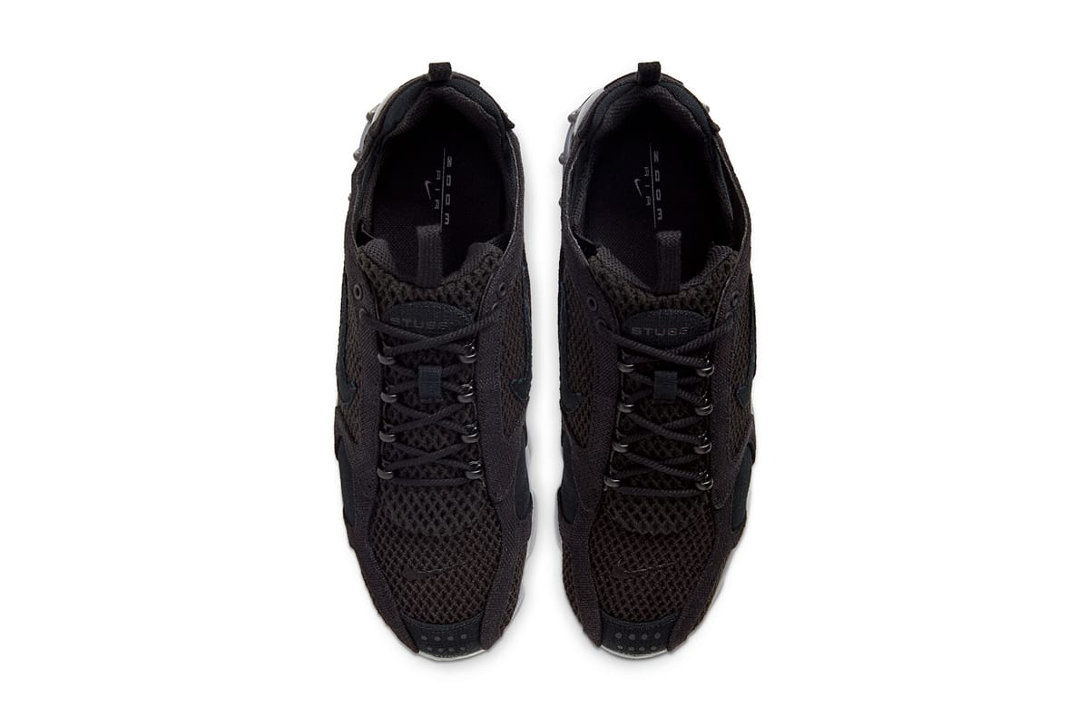 Stüssy x Nike Air Zoom Spiridon Cage 2 in Black | HYPEBEAST