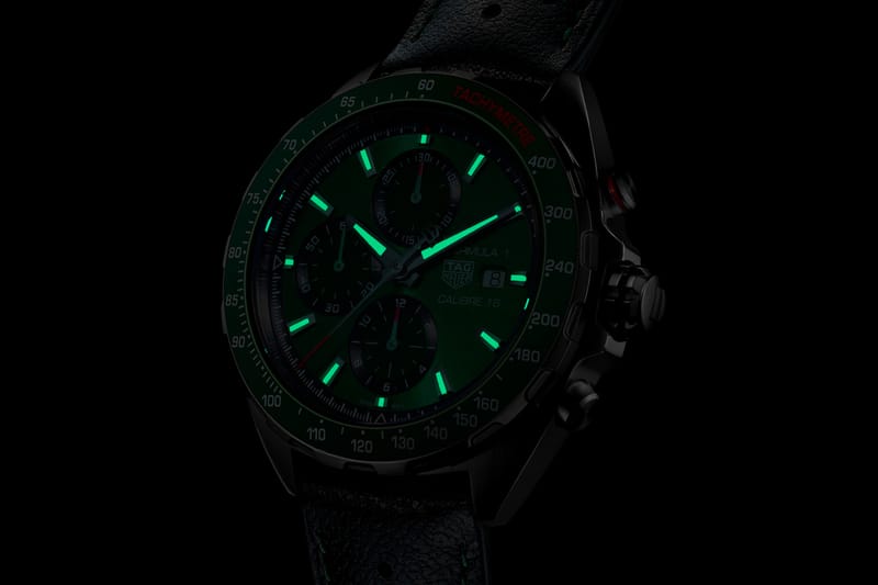 TAG Heuer Formula 1 Calibre 16 Green Dial Chronograph Hypebeast