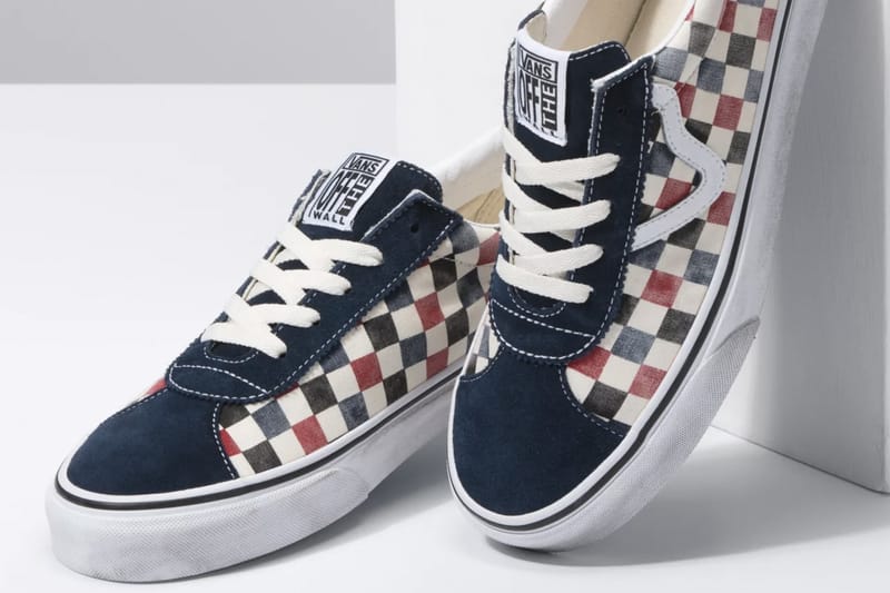 Multi blue hotsell checkered vans