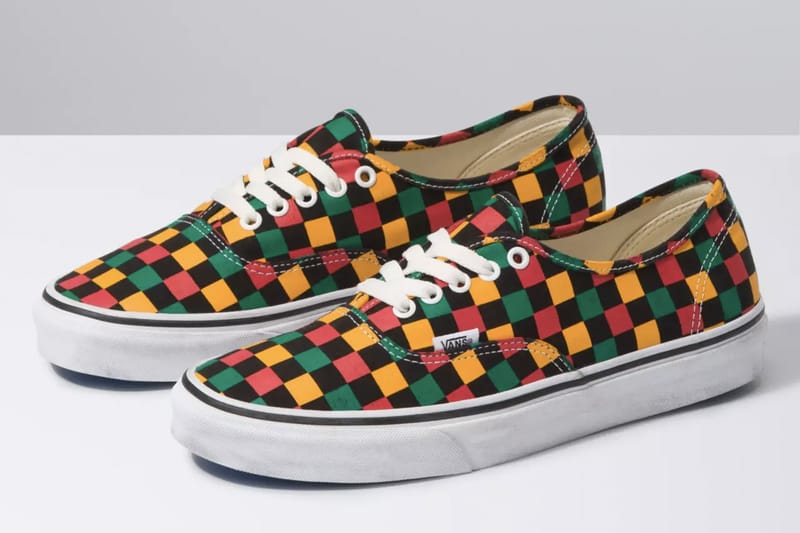 Distressed checkered vans hotsell