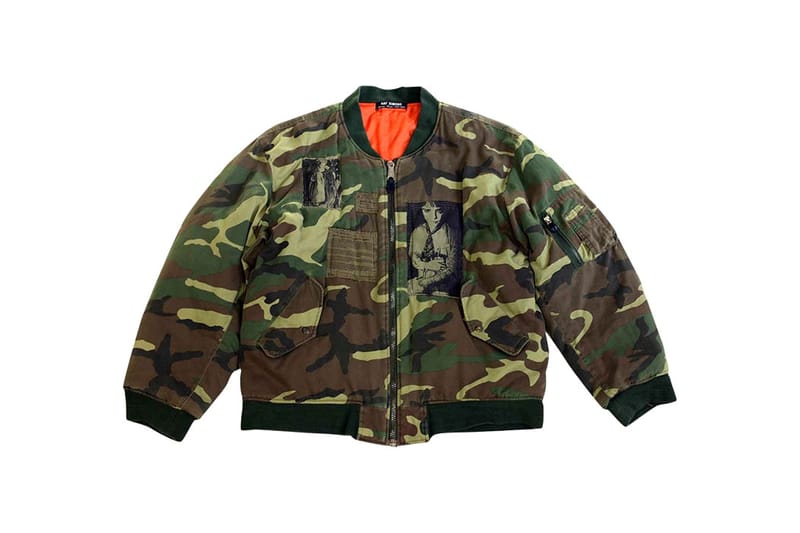 Raf simons camo sale bomber jacket