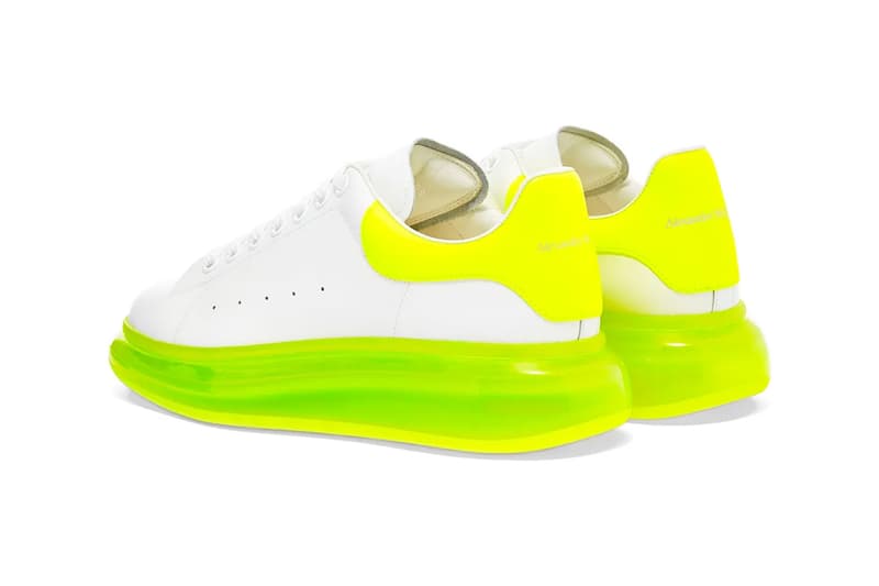 alexander mcqueen neon shoes