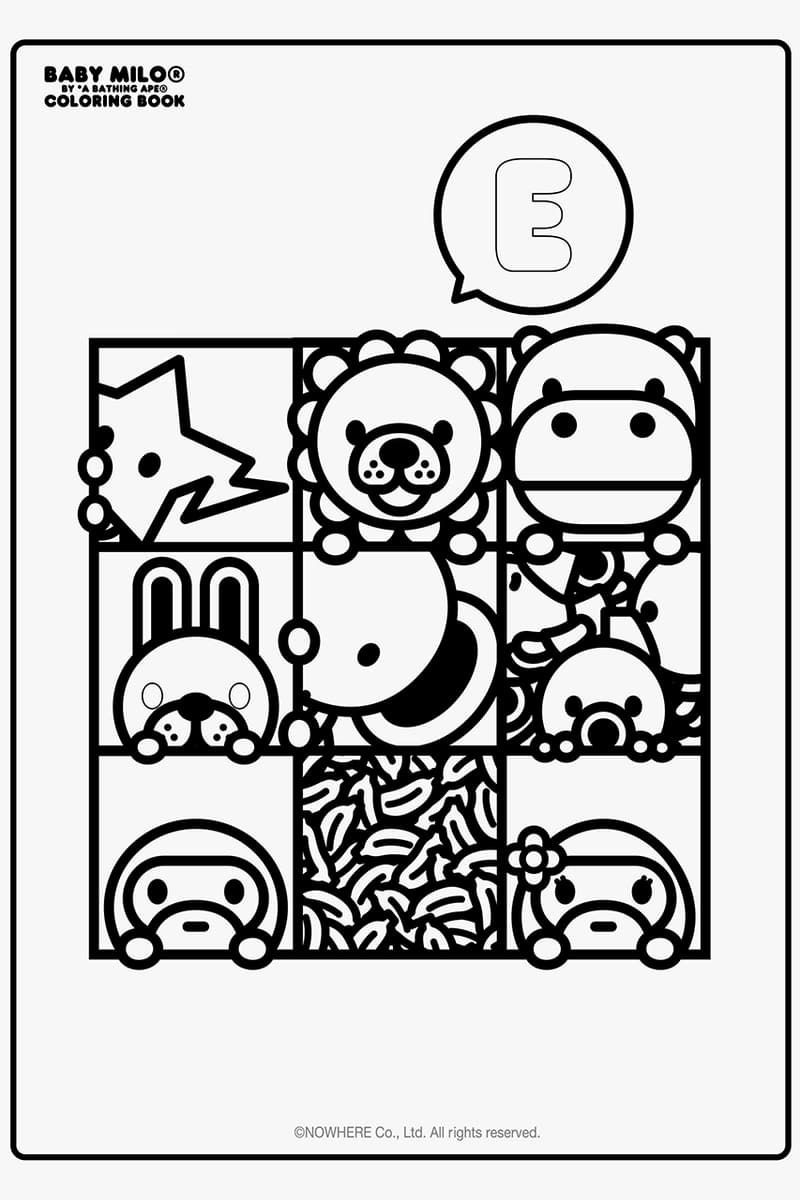 Download A BATHING APE's Baby Milo Coloring Book | HYPEBEAST