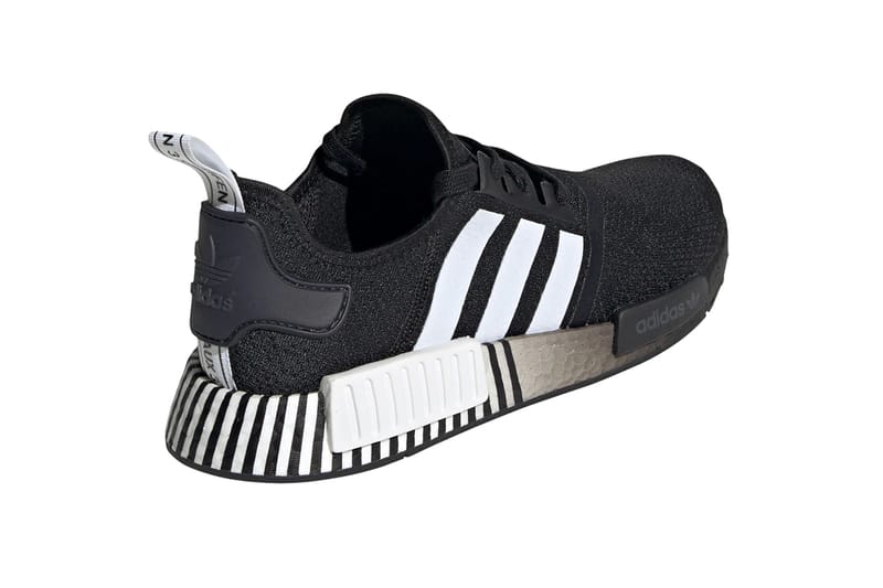 Adidas men's nmd r1 shoes  core outlet black/white