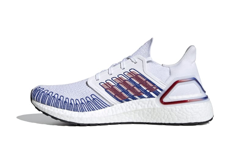 Ultra boost shop red and blue