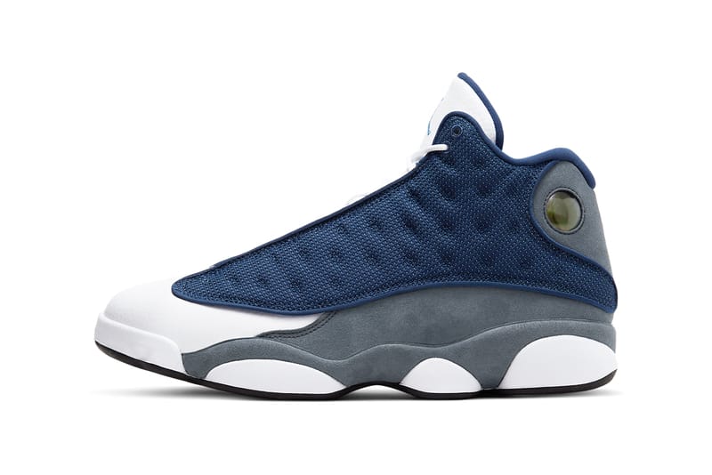 Jordan retro 13 on sale blue and grey