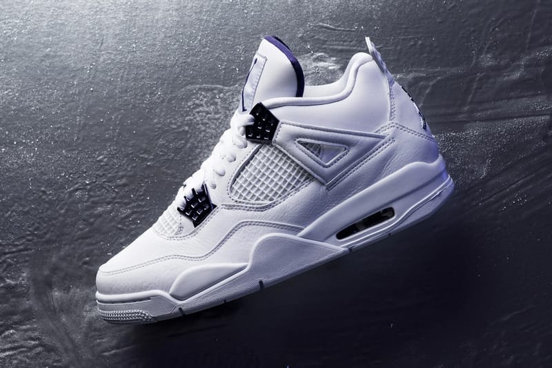 Purple and store black jordan 4