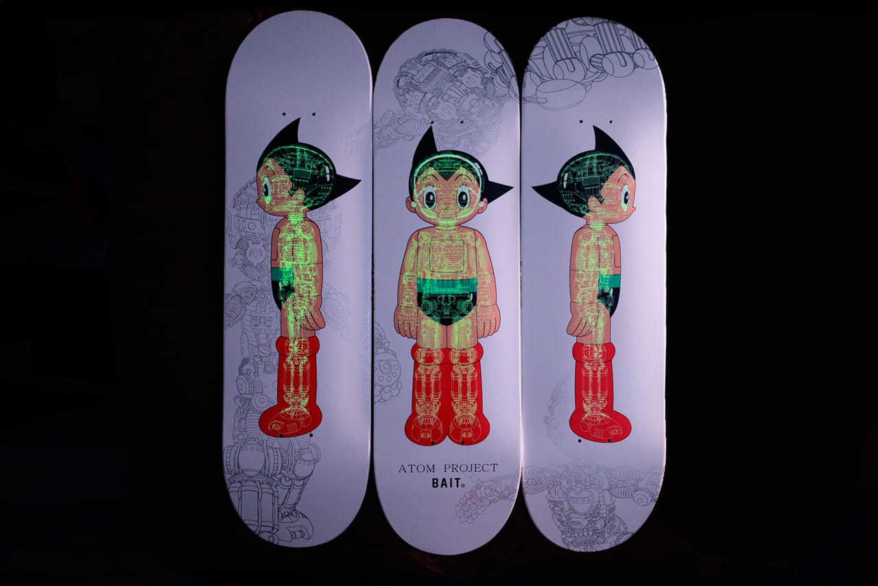 ットになり ヤフオク! - Middle Scale Astro Boy Skateboard Deck Set Ve にスケート