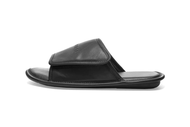 Balenciaga Drops Luxe Black Leather Home Sandals Hypebeast