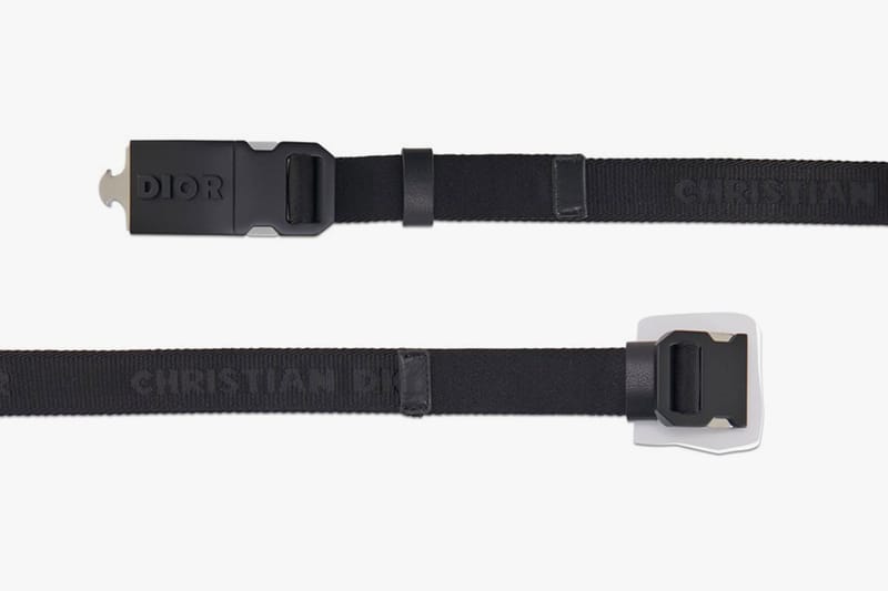 Dior Black Canvas Belt With Metal Buckle | Hypebeast