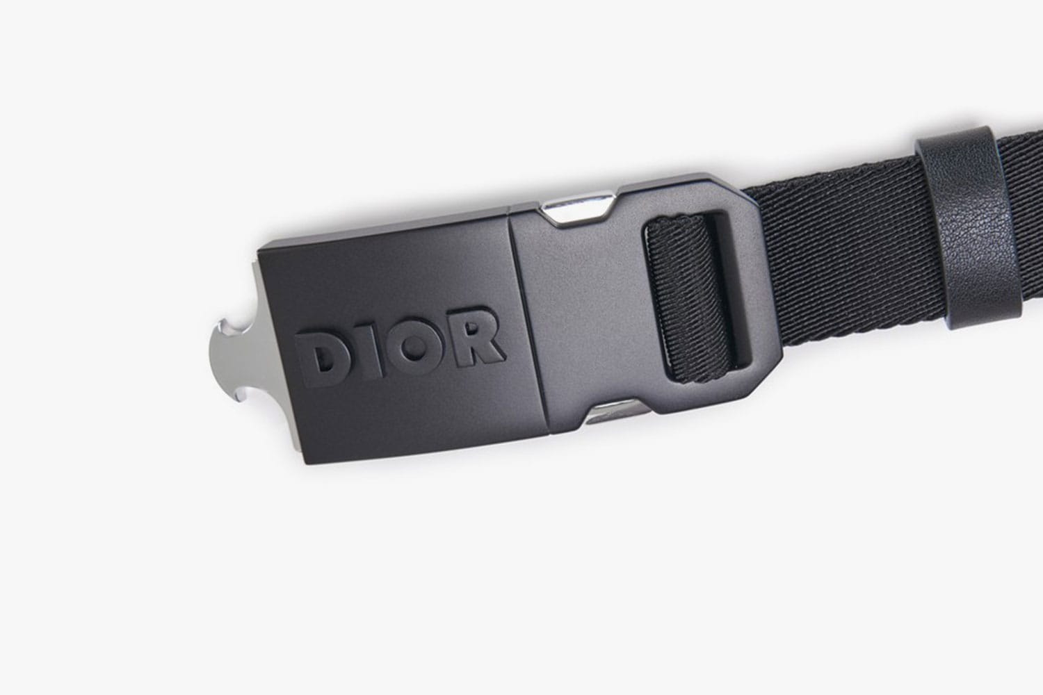 Dior Black Canvas Belt With Metal Buckle | Hypebeast