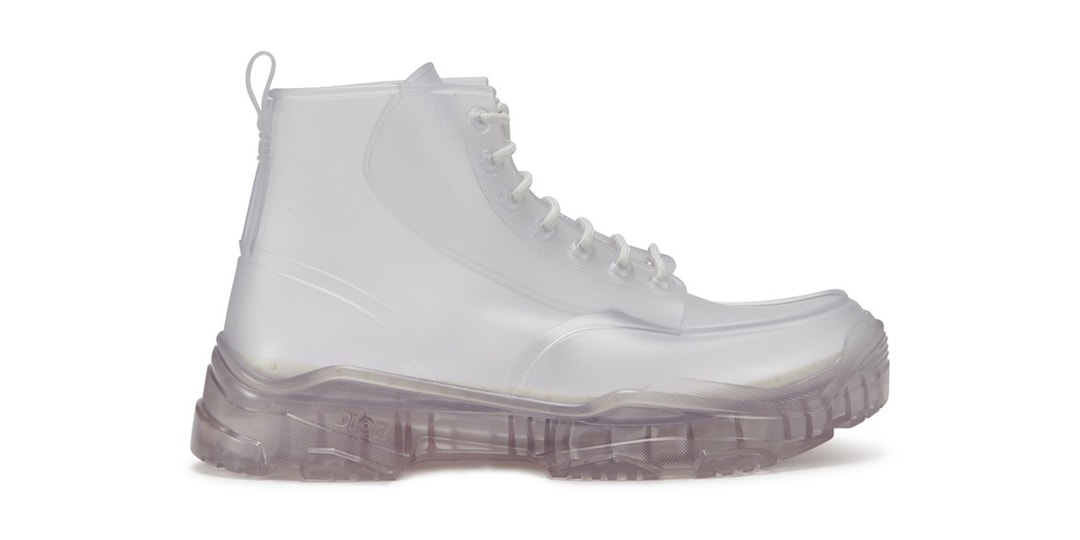Dior Men's Transparent High-Top Rubber Boots SS20 | Hypebeast