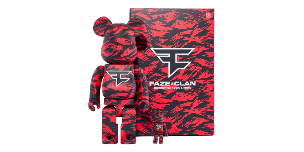 Камуфляж «Красный тигр» на игрушке Medicom от FaZe Clan BE@RBRICKs