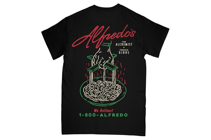 Freddie Gibbs x The Alchemist Alfredo’s Restaurant sale Tee - Black