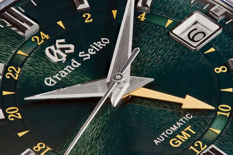 Grand seiko green dial gmt hot sale