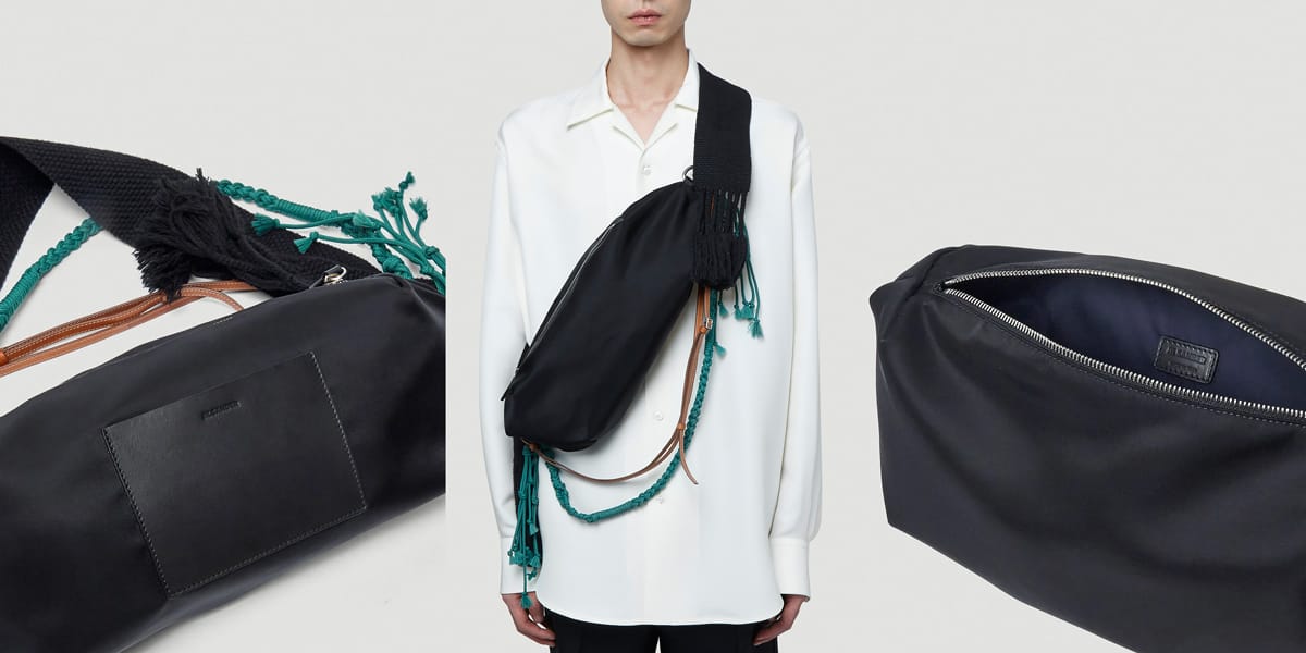 Jil Sander Hike Small Belt Bag in Black With Strap | HYPEBEAST