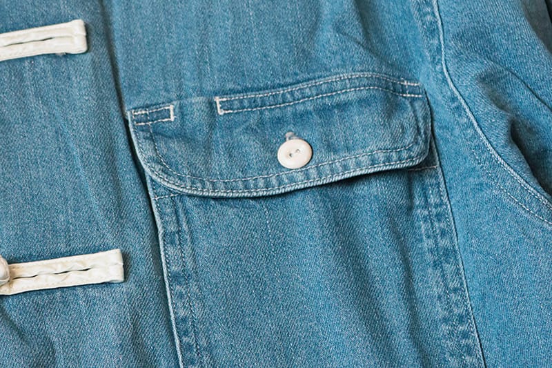 KAPITAL Blue Denim 8oz Kung-Fu Shirt | Hypebeast