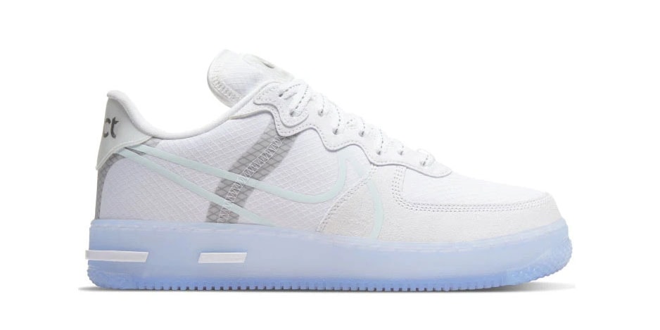 air force 1 react qs grey