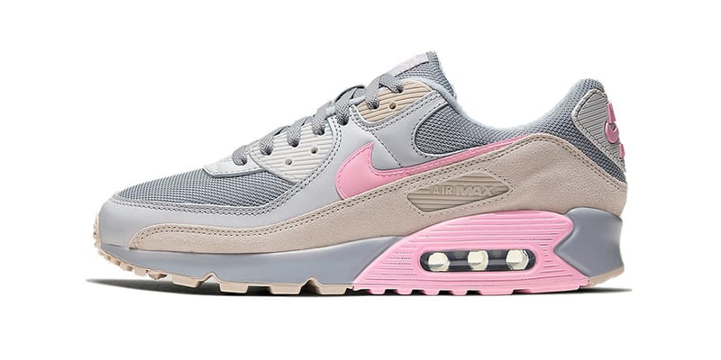 Womens nike air max grey clearance and pink