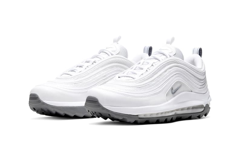 nike air max 97 triple white size 9