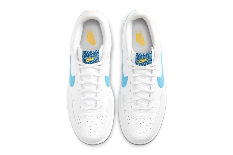 Air force 1 07 store trainers white black blue fury