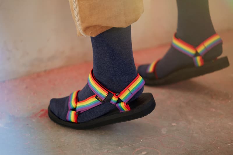 rainbow teva platform sandals