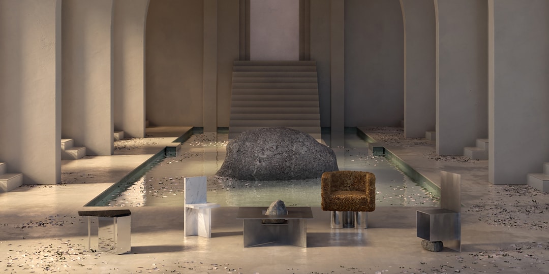 Международные дизайнеры воплощают мебель из металла и камня в цифровой выставке