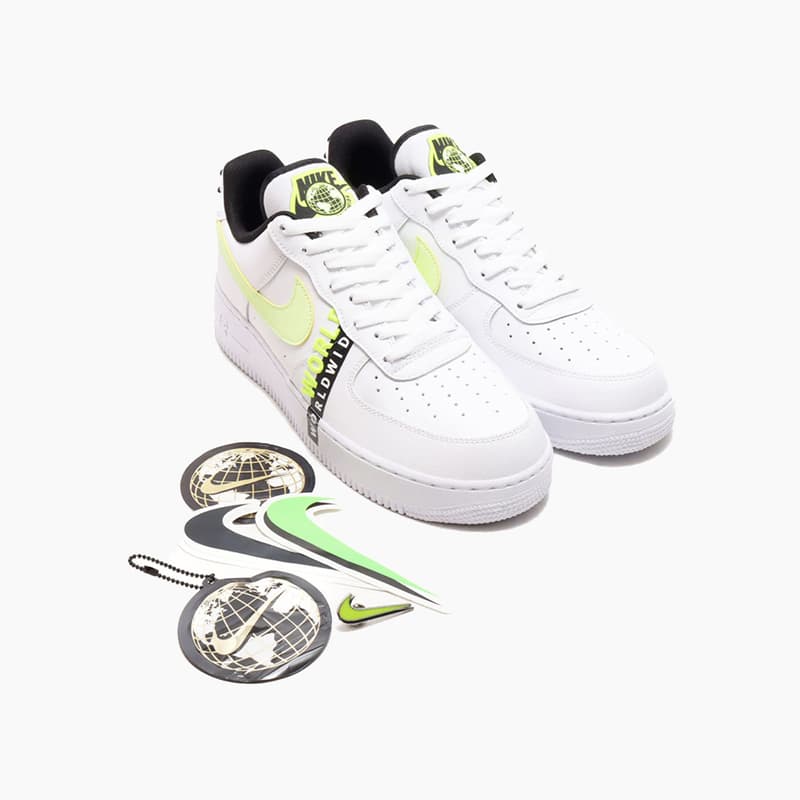 nike air force one white barely volt