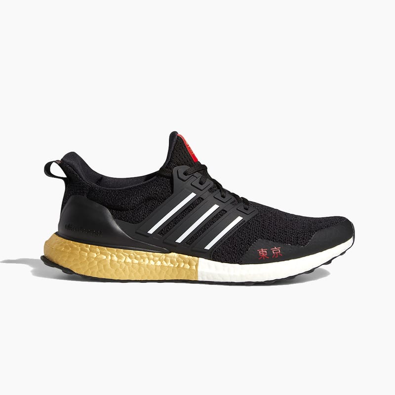 ★アディダス★Ultraboost DNA LEA★White/Black/Gold l Adidas Ultraboost Dna Lea Mens Shoes Size 8, Color: Black