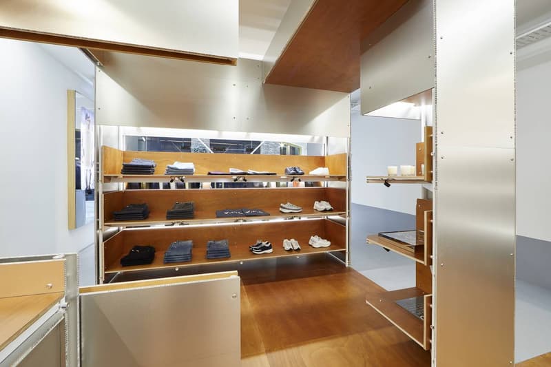 A.P.C. London Store Furnished With Aluminium “Cabin Modules” | HYPEBEAST