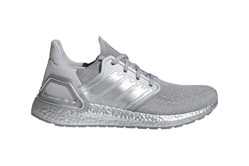 Adidas silver metallic sales shoes