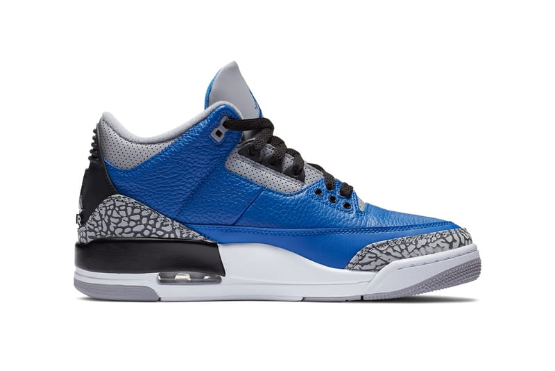 Jordan retro 3 blue on sale cement