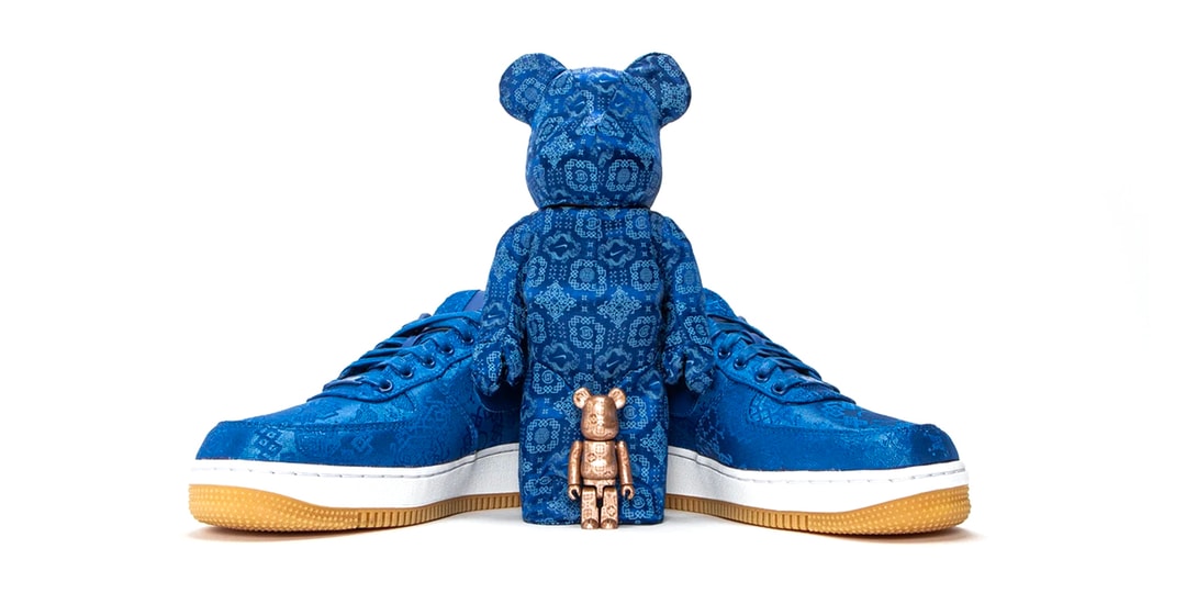 CLOT объявляет информацию о выпуске игрушки Nike x Medicom «Royale University Blue Silk» BE@RBRICK