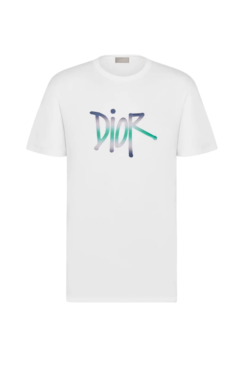Shawn Stussy x DIOR Logo T-Shirts | Hypebeast