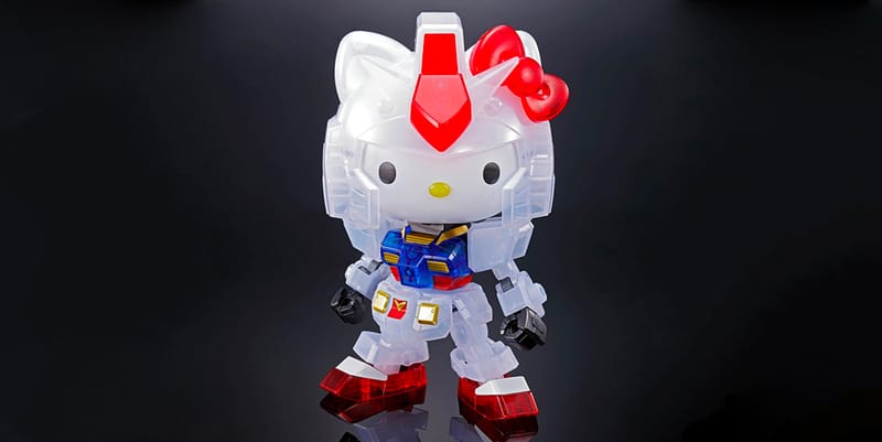 Gundam RX 78 2 Hello Kitty SD EX STANDARD Clear Model Kit Set