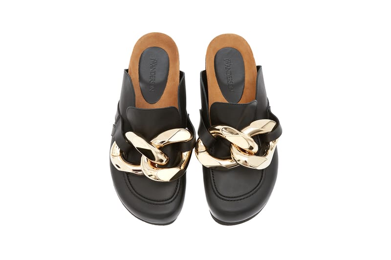 靴 jw anderson chain loafer CHAIN LOAFER LEATHER MULES – JW Anderson
