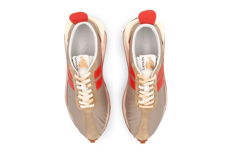 lanvin bumper sneaker on feet