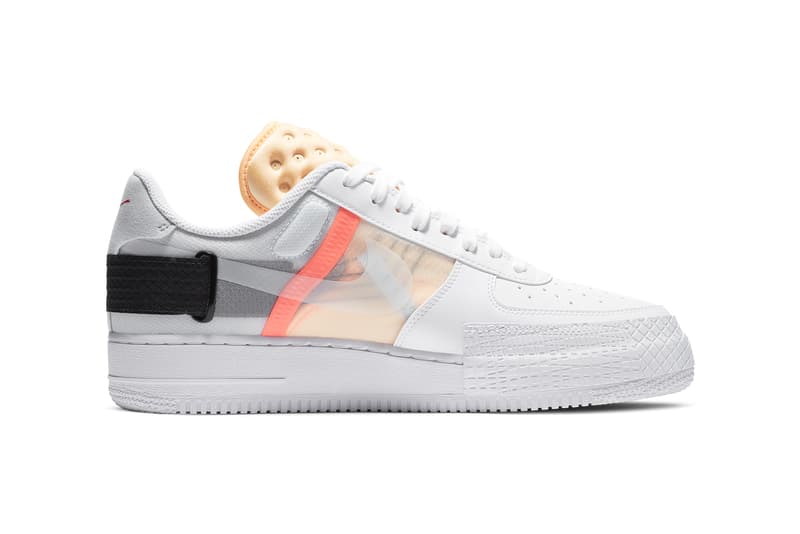 nike air force 1 type white melon tint