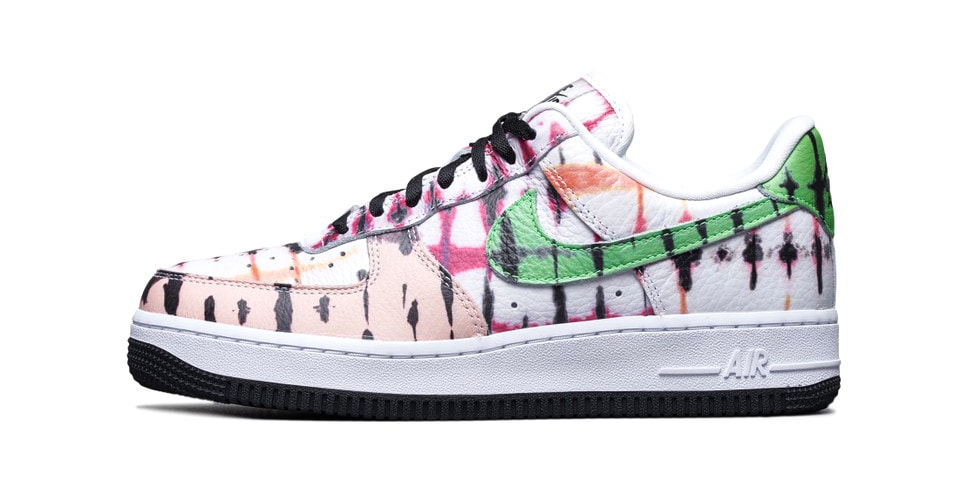 black tie dye air force 1