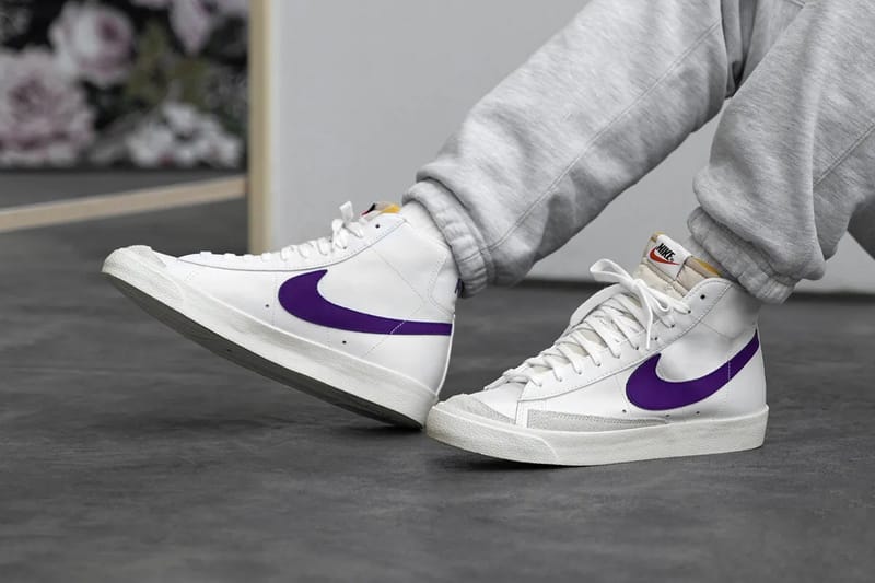 Nike blazer high on sale purple