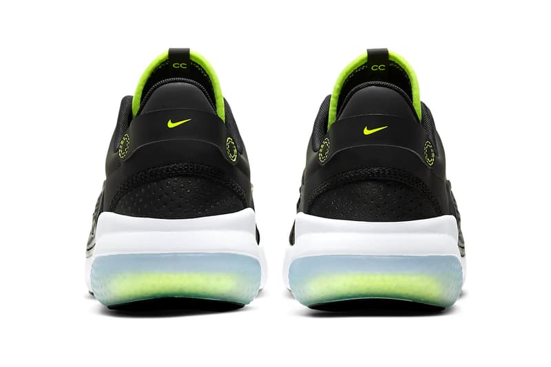 black and volt nike shoes