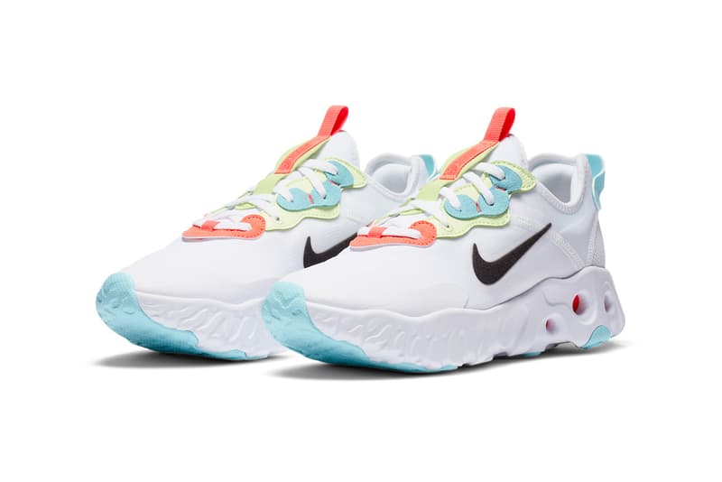nike react art3mis white bright crimson