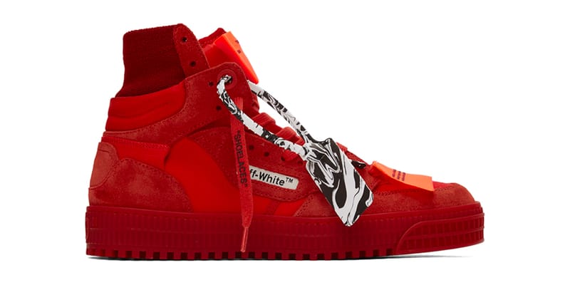 Off white shoes red hotsell