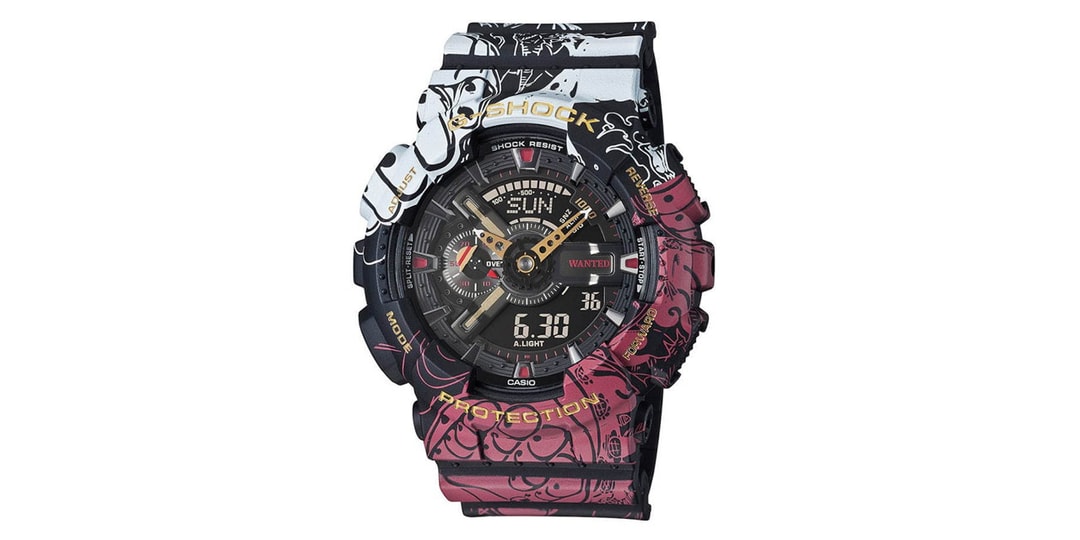 G-SHOCK и часы One Piece Prep GA-110 в стиле Луффи